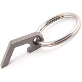 Titanium Keychain Mini Beer Bottle Opener with Stainless Steel Key Rings by Fanycs