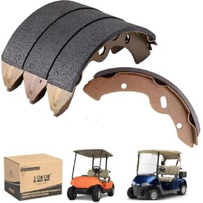 10L0L Golf Cart Cart Brake Shoes - Replacement Brake Pad for Yamaha G9-G28 (94-06) EZGO Medalist 1997+, EZGO TXT 1996+, ST 3500 Workhorse 96+ 27943G01 27945G01 70795G01