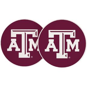 Desert Cactus Texas A & M Car Coaster Aggies Tamu Custer Custer Custer Custer Custer Set of 2 (Design A)