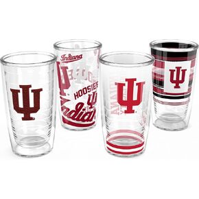 Tervis Indiana Hoosiers - متنوع مصنوع في الولايات المتحدة الأمريكية كوب سفر معزول مع عزل معزول.