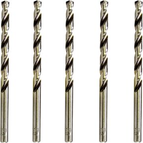 MAXTOOL 5/64" 5pcs Identical Jobber Length Drills HSS M2 Twist Drill Bits Fully Ground Bright Straight Shank Drills; JBF02W13R05P5