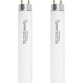 18 Inch F15T8/WW Fluorescent Light Bulbs, 3000K Warm White, T8 15 Watts Replacement Bulbs, Fluorescent Tube for Counter and Cabinet Fixture, G13 Base - 2 Pack