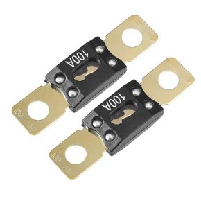 High Current Fuse 100A / Audio CD ANM Fuse Bolt on Fuse for Car Motorcycle Boat/Durable Zinc Alloy / 2 Pcs