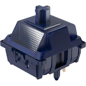 DUROCK Blue Lotus Switch, High Precision T1 Tactile Switches 65g Long Spring Pre-Lubed RGB Heavy Tactile Keyboard Switches (DUROCK Blue Lotus, 90pcs)