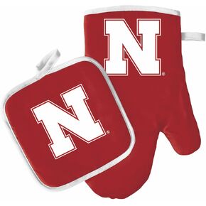 Nebraska Cornhuskers Oven Mitt/Pot Holder Set