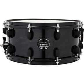 Mapex MPX Maple/Poplar Snare Drum - 6.5 x 14-inch - Black with Black Hardware