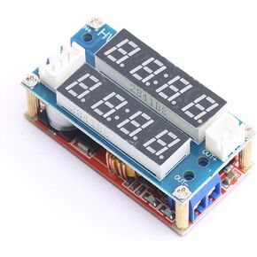 DEVMO 2 in 1 XL4015 5A Adjustable Power CC/CV Step-Down Charge Charging Module LED Driver Voltmeter Ammeter Constant Current/Voltage
