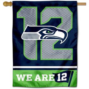 WinCraft Seattle Seahawks We are 12th Man 12s Double Sided House Banner Flag