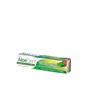 AloeDent Triple Action 100 ml Aloe Vera Fluoride-Free Toothpaste - pack of 3