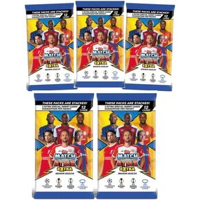 Match Attax Extra Topps 23/24 New Premier League Soccer Trading Cards League Trading Cards x5 Packet Bundle - Soccer Cards 2024 with Hassentials Sticker