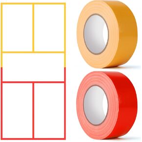 Total 262FT x 2in Pickleball Lines for Outdoor Court, 2 Rolls Temporary Pickleball Court Tape, Pickleball Court Lines Tape,Court Marking Tape for Pickleball Badminton Basketball Sports Floor