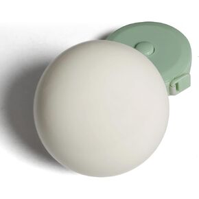 Pallino Ball Replacement for Bocce Ball Game and Boule Game, Tournament Quality 2.24 In/57 mm White Bocce Pallino Ball Replacement - Including Green Measuring Rope