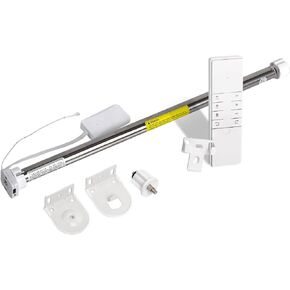 ZigBee Smart Blind Motor with Built-in Battery, Rechargeable Roller Shade Motor for 17/25/28mm Tube, 16EL Tubular Motor with App/Voice/Emitter Controlling