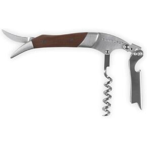 Le Creuset Black Walnut One-Step Waiter's Friend Corkscrew Wine Opener