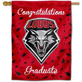 College Flags & Banners Co. New Mexico Lobos Graduation Gift Banner Flag