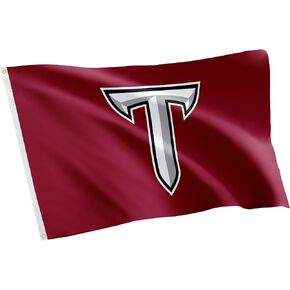 Desert Cactus Troy University TU Flag - 3 x 5 Feet Trojans Banner, Indoor/Outdoor Durable Fabric, 100% Polyester Design (Style 2)