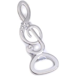 ARFUKA Bottle Opener Zinc Alloy Musical Note Shape Beer Bottle Opener Portable Beverage Soada Drinks Bottle Opener Home Kitchen Bar Tool Silver