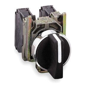 Schneider Electric Non-Illuminated Selector Switch, Size: 22mm, Position: 3, Action: Maintained / Maintained / Maintain - XB4BD33