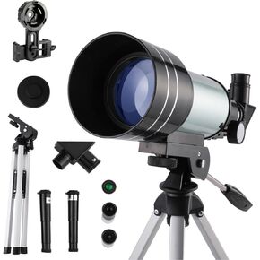 Telescope for Kids & Beginner Astronomers - 70mm Aperture Astronomical Refractor Telescope for Adults - Multi-Coated High Transmission Coatings with Mount Tripod Phone Adapter