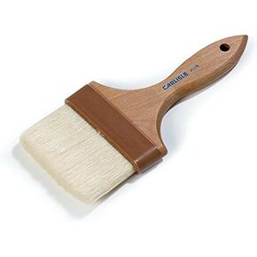 SPARTA 4037600 Boarhair Basting Brush, Flat Brush with Flat Brushhead, 9.25"L x 4"W, Wood Handle