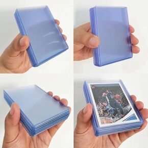 3"X4" Card Sleeves Top Loads for Cards, Baseball Card Protectors Hard Plastic, Premium Toploads for Trading Cards, Card Holder for Sports Football Game Cards (100 Hard Sleeves)