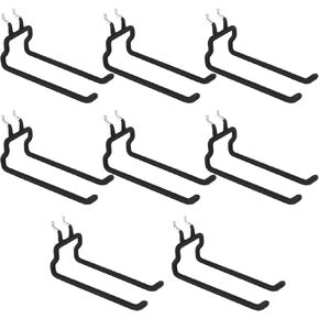 8-Pack Pegboard Hooks, Heavy Duty Metal Peg Board Shelving Hooks Fit 1/4" Pegboards, Peg Board Tool Utility Hooks & Hangers for Craft Room Garage Workbench Office