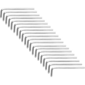 Piutouyar 3mm Hex Key Wrench, Allen key Wrench, 20Pcs L Shaped Wrench, Hex Key Hexagon Head Replacement, Small Hex Wrench for Repairing Bike, Furniture