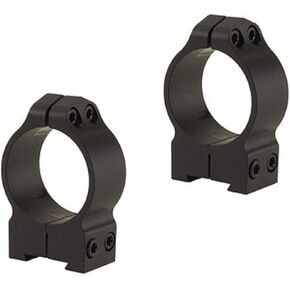 WARNE 14B1M CZ Permanently Attached Scope Rings, Solid Steel, Vertically Split, 30 mm, Med Matte