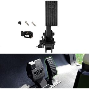 Golf Cart Accelerator Pedal Assembly with Throttle Sensor Kit for Club Car 2010-Up Precedent/Tempo/Onward Gas Models, 2nd Gen Accelerator Pedal Assembly Replaces OEM #102595502