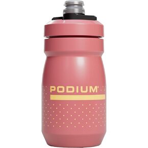 CamelBak Podium 15oz Bike Water Bottle - Easy Squeeze Bottle - Fits Most Bike Cages, Coral Sunset
