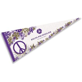 Delta Phi Epsilon Greek Pennant Banner Flag