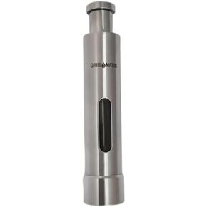 One-Handed, Mini Thumb Push Button, Stainless Steel, Himalayan Sea Salt, Black Peppercorn and Gourmet, Stove, Grill or Table Seasoning Spice Mill Grinder