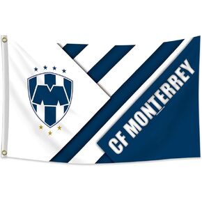 C.F. Monterrey Mexico Futbol Flag 3x5 Banner Heavy Duty, Durable 150D Polyester