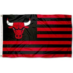 WinCraft Chicago Bulls Americana Stripes Nation 3x5 Flag