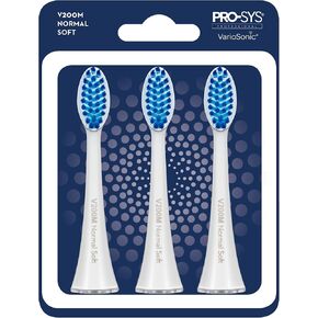 PRO-SYS® VarioSonic® V200M Normal Soft Replacement Heads, Pack of 3. Also fits Burst Brush!