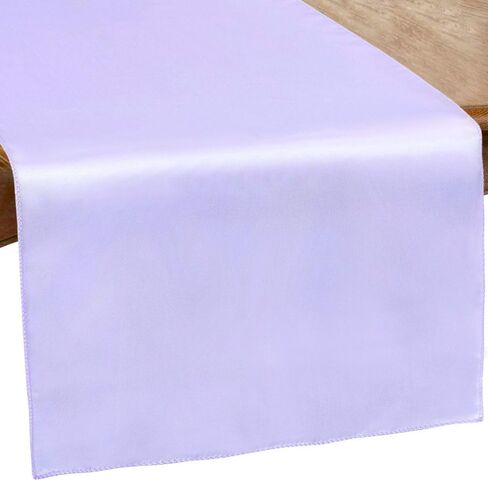 عداء طاولة الساتان الفاخر لافندر (108 "× 12") 1-أنيقة ، ديكور طعام فريد من نوع in Saudi Arabia