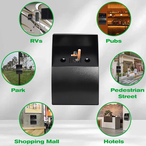 التخلص من السجائر في الهواء الطلق ، منفضة سجائر مثبتة على الحائط ، وعقب سجائر مربعة ، وعاء سجائر ، والتخلص من السجائر في الهواء الطلق ، (2 مساءً) وعقب السجائر التجارية لمطاعم مكتب الحديقة. in Kuwait