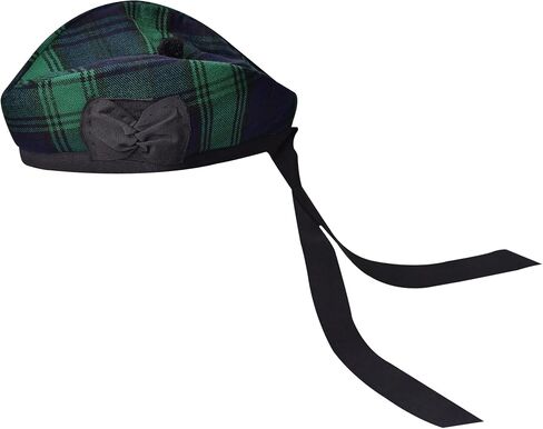 Glengarry Cap-Traditional Scottish Hat, Acrylic Wool Tartan Glengarry hat, Kilts/Bagpipes Accessories in Saudi Arabia