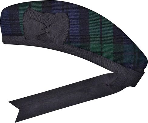 Glengarry Cap-Traditional Scottish Hat, Acrylic Wool Tartan Glengarry hat, Kilts/Bagpipes Accessories in Saudi Arabia