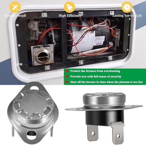 Bonbo 31091 Limit Switch لـ Atwood ، Flame Hydro ، RV Furnace Switch ارتفاع درجة الحرارة 190 ℉ in Kuwait