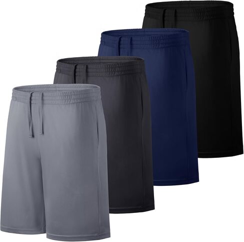 Boys Athletic Shorts Quick Dry Kids Basketball Active Shorts Youth Sports Shorts in Saudi Arabia