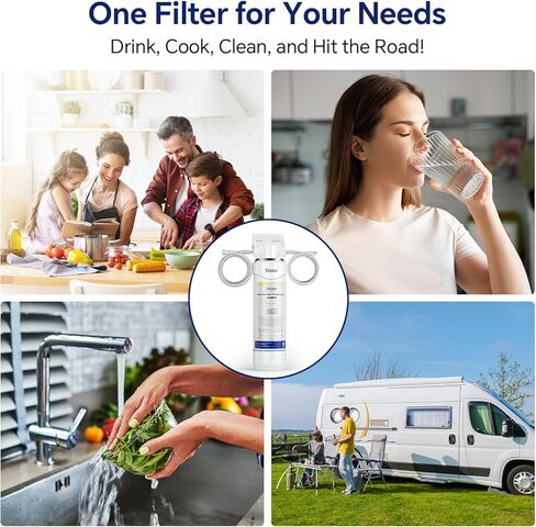 Stokk UR30 Under Sink Water Filter, Reduces Chlorine Bad Taste & Odor, 16000 Gallons Under Counter Water Filter Direct Connect to Kitchen Faucet, NSF/ANSI 42&372 in Saudi Arabia