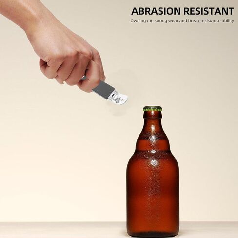 Zerodeko 2pcs فتحة زجاجة الفولاذ المقاوم للصدأ المغناطيس يمكن أن تفتح فتحات زجاجة مغناطي in Kuwait