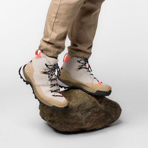 Salewa Women's Puez Knit Mid Powertex Boot Trail Trail Trail للمشي لمسافات طويلة والرحلات in Kuwait