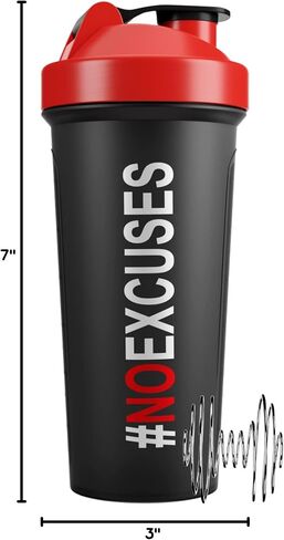 2 PACK Protein Shaker Bottles for Protein Mixes -24 & 20 OZ- Dishwasher Safe Shaker Cups for Protein Shakes - Shaker Cup for Blender Protein Shaker Bottle for Shakes Protein Shake Blender in Saudi Arabia