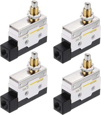 uxcell Limit Switch Roller Plunger D4MC-5000 Mount 1NC+1NO 3D Printer Door Switch Metal Momentary Switch 4 Pcs in Saudi Arabia