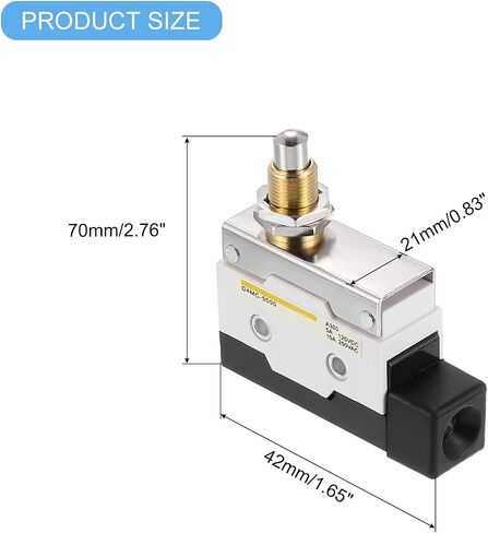 uxcell Limit Switch Roller Plunger D4MC-5000 Mount 1NC+1NO 3D Printer Door Switch Metal Momentary Switch 4 Pcs in Saudi Arabia
