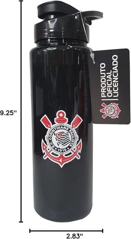 sude Squeeze Do Corinthians Garrafa de plástico 750ml Licenciado e Oficial Presente Corinthiano - Corinthians Licensed Squeeze Bottle in Saudi Arabia