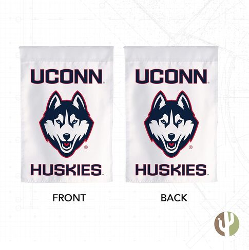 Desert Cactus University of Connecticut UC Garden Flag – 19 x 12 inch Connecticut Huskies Banner, For Outdoor Display and Events (Design O) in Saudi Arabia