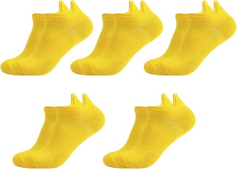Mens Ankle Socks Athletic Running Socks 5 Pairs Thin Short Socks Shallow Breathable Socks Quick Dry Boat Socks in Saudi Arabia